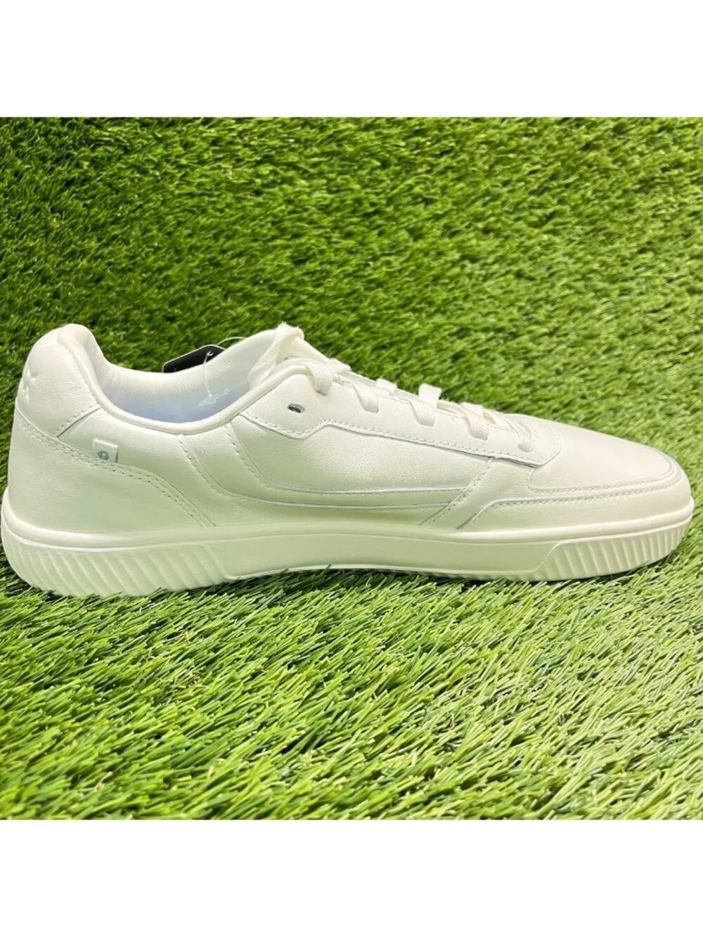 Flux Footwear Adapt Leather Trainer White Mens Size 11 Athletic Shoes Sneakers